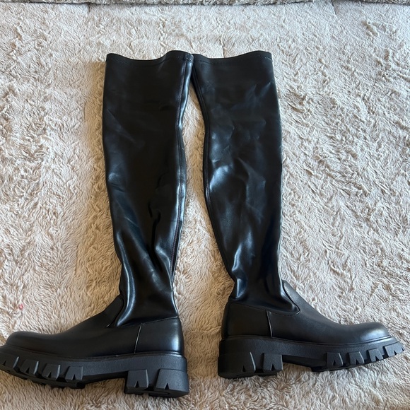 Never Used! Black Over-the-Knee Women's Boots - Picture 1 of 3